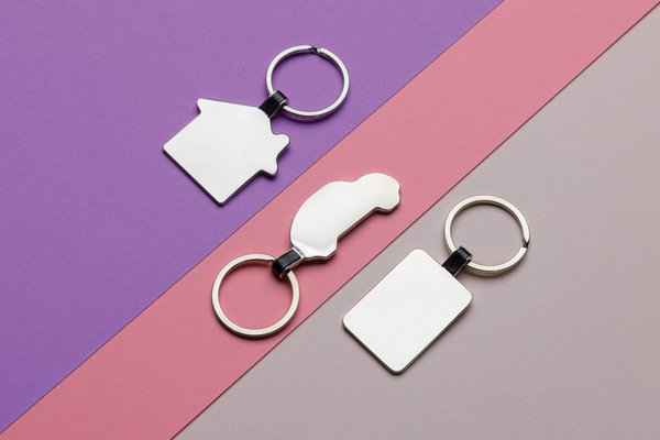 Брелок с подвеской-домиком из переработанного цинка RCS - Брелок с подвеской-домиком из переработанного цинка RCS