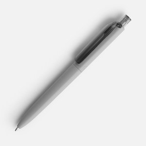 ручка шариковая prodir ds8 prr-t soft touch, серая