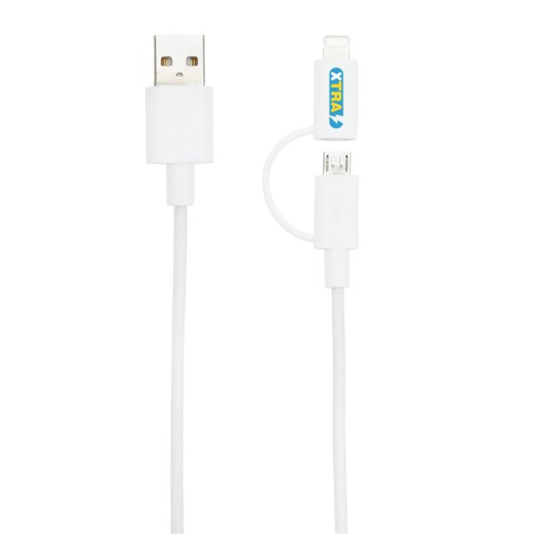 Кабель «2 в 1» с лицензированным MFi разъемом Apple Lightning - Кабель «2 в 1» с лицензированным MFi разъемом Apple Lightning