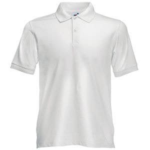 Поло мужское SLIM FIT POLO 210 - Поло "Slim Fit Polo", белый_S, 97% х/б, 3% эластан, 210 г/м2