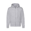 Толстовка мужская "PREMIUM HOODED SWEAT JACKET", серый меланж_M, 70% х/б, 30% п/э, 260 г/м2