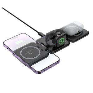 складная беспроводная (15w) зарядная станция "flip" с magsafe