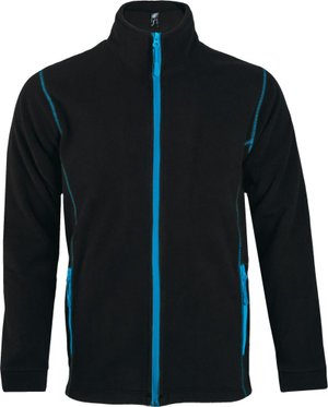 куртка мужская nova men 200, черная с ярко-голубым
