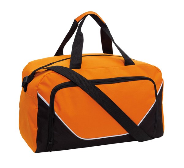 Спортивная сумка JORDAN, черная, оранжевая - Спортивная сумка JORDAN, черная, оранжевая