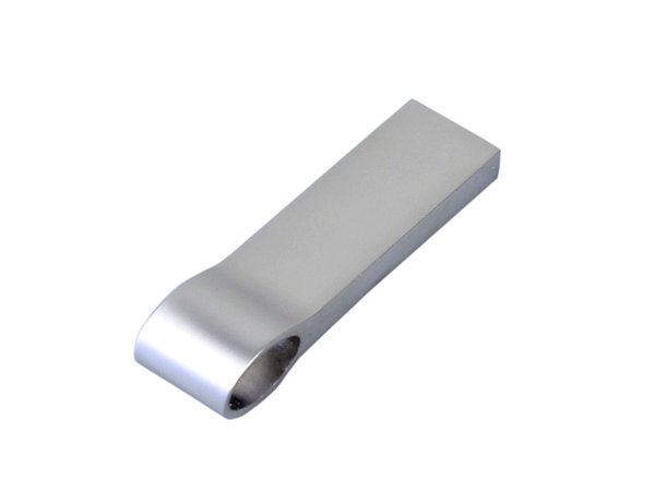 USB 2.0-флешка на 64 Гб с мини чипом и боковым отверстием для цепочки - USB 2.0-флешка на 64 Гб с мини чипом и боковым отверстием для цепочки
