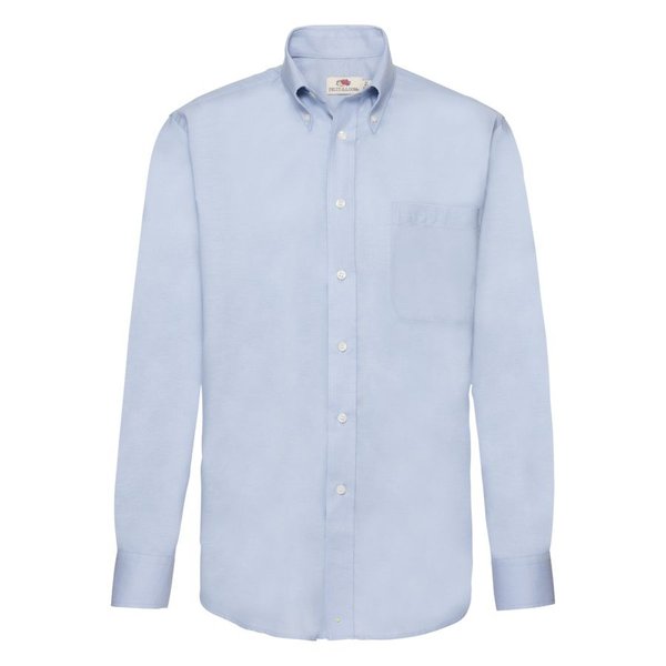 Рубашка "Long Sleeve Oxford Shirt" - Рубашка "Long Sleeve Oxford Shirt", светло-голубой_XL, 70% х/б, 30% п/э, 135 г/м2