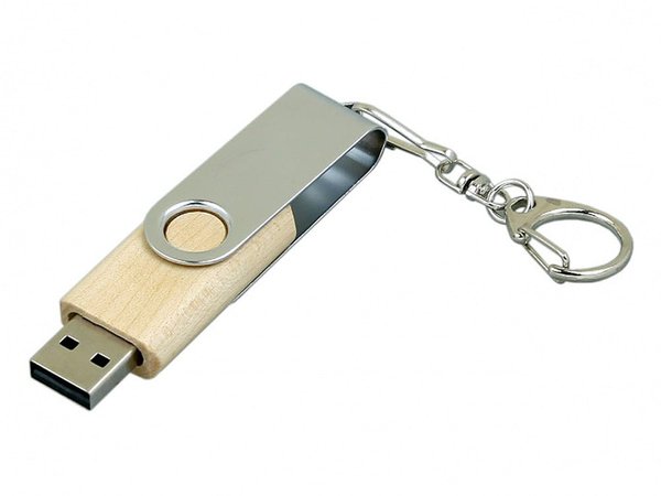 USB 2.0- флешка промо на 64 Гб с поворотным механизмом - USB 2.0- флешка промо на 64 Гб с поворотным механизмом