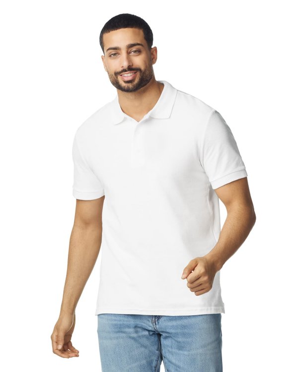 Футболка поло PREMIUM COTTON ADULT DOUBLE PIQUE - Футболка поло PREMIUM COTTON ADULT DOUBLE PIQUE, БЕЛЫЙ S