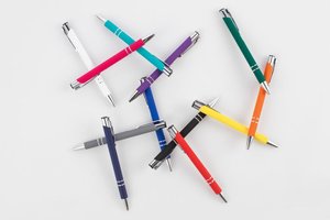 ручка шариковая keskus soft touch, розовая