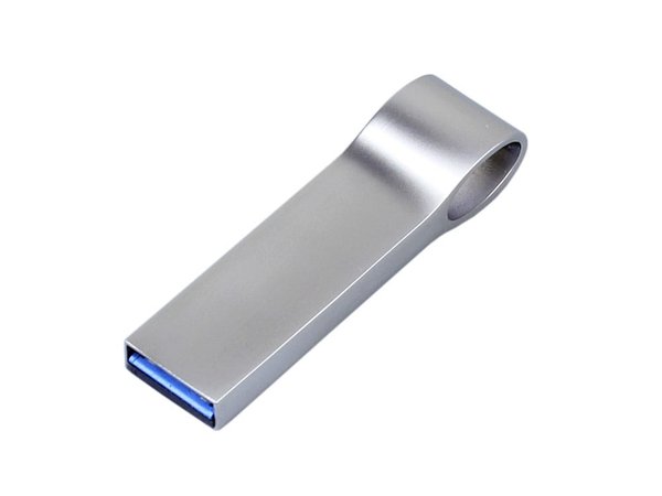USB 2.0-флешка на 128 Гб с мини чипом и боковым отверстием для цепочки - USB 2.0-флешка на 128 Гб с мини чипом и боковым отверстием для цепочки