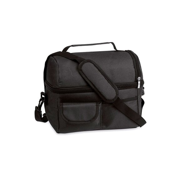 Термосумка BEMEL, черный, 25 x 24 x 15 см, полиэстер 600D - Термосумка BEMEL, черный, 25 x 24 x 15 см, полиэстер 600D