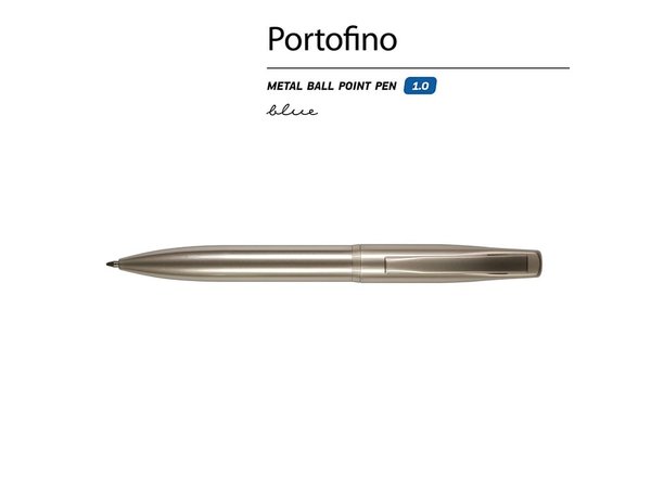 Ручка металлическая шариковая «Portofino», шампань - Ручка металлическая шариковая «Portofino», шампань