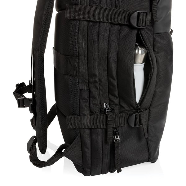 Рюкзак для путешествий Swiss Peak из rPET AWARE™ с регулируемым объемом, 15.6" - Рюкзак для путешествий Swiss Peak из rPET AWARE™ с регулируемым объемом, 15.6"