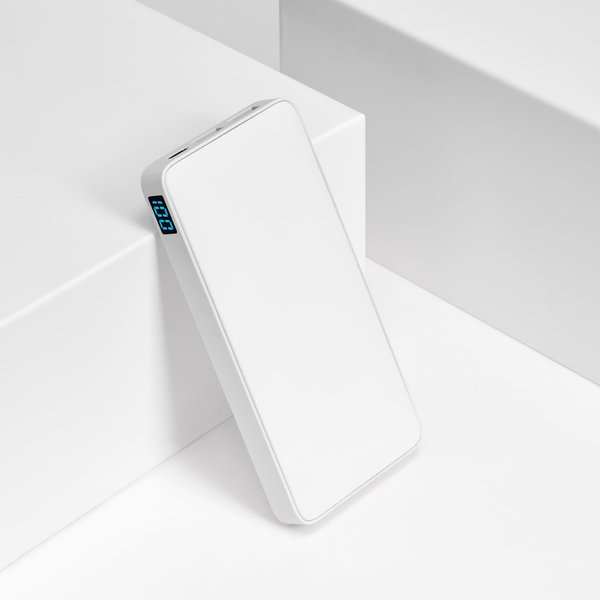 Внешний аккумулятор с подсветкой Анкор Плюс PD (Ancor PD Plus) 10000 mAh, белый