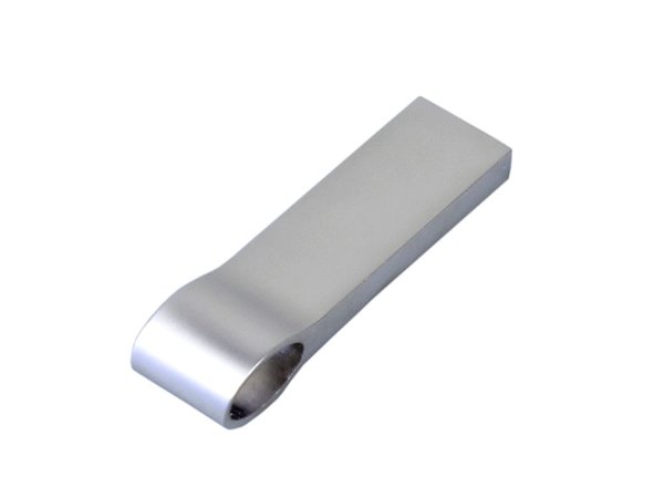USB 2.0-флешка на 4 Гб с мини чипом и боковым отверстием для цепочки - USB 2.0-флешка на 4 Гб с мини чипом и боковым отверстием для цепочки