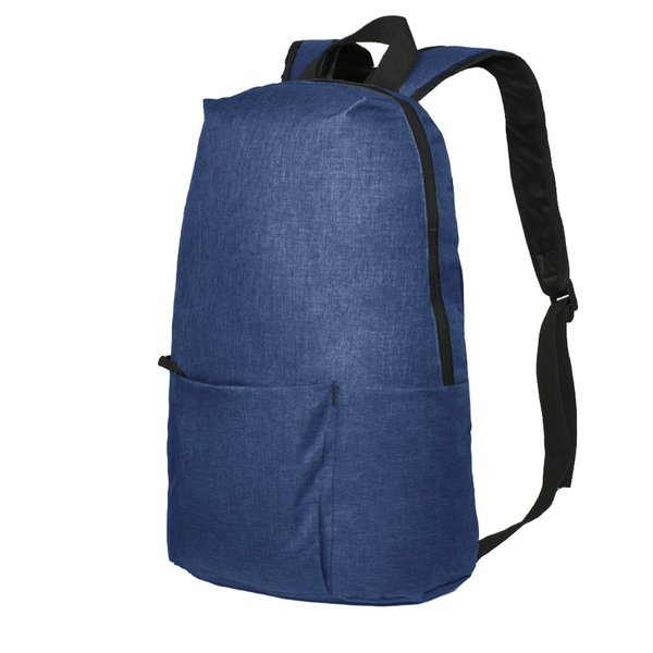 Лёгкий меланжевый рюкзак BASIC - Рюкзак BASIC, синий меланж, 27x40x13 см, oxford 300D