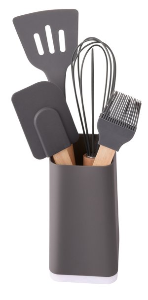 набор кухонных принадлежностей из 5 предметов cooking tools, серый