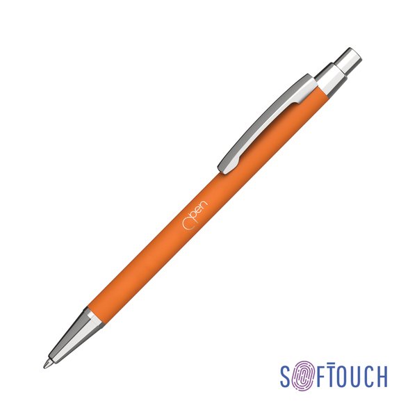 Ручка шариковая "Ray", покрытие soft touch - Ручка шариковая "Ray", покрытие soft touch оранжевый