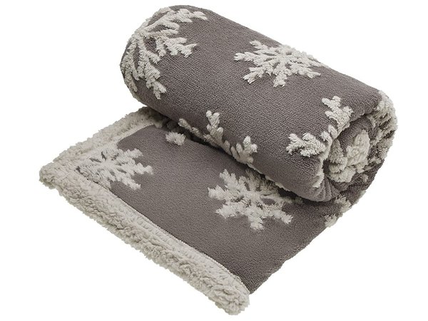 Плед Snowflake новогодний с капюшоном - Плед Snowflake новогодний с капюшоном