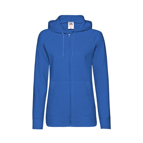 Толстовка женская без начеса LADIES LIGHTWEIGHT HOODED SWEAT 240 - Толстовка без начеса "Ladies Lightweight Hooded Sweat", ярко-синий, S, 80% х/б 20% полиэстер, 240 г/