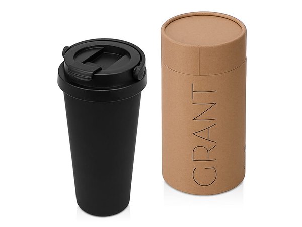 Вакуумная термокружка «Grant», soft-touch, тубус - Вакуумная термокружка «Grant», soft-touch, тубус