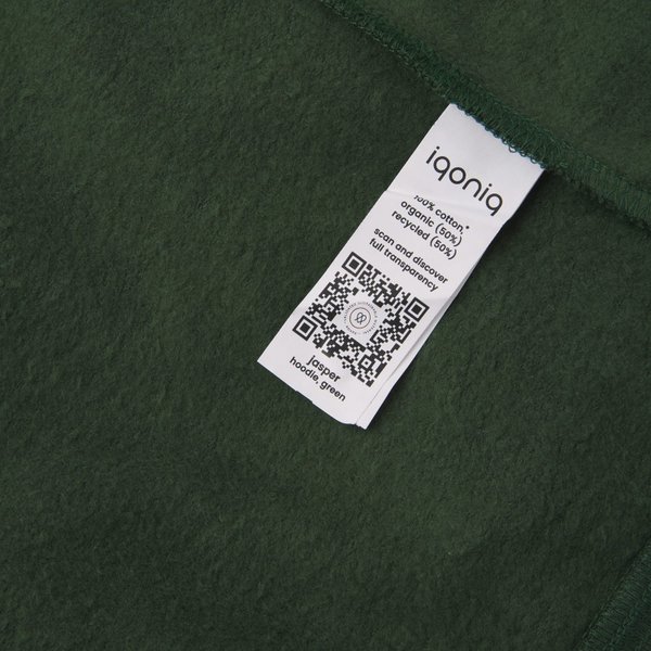 Худи Iqoniq Jasper из переработанного хлопка, унисекс, 340 г/м² - Худи Iqoniq Jasper из переработанного хлопка, унисекс, 340 г/м²