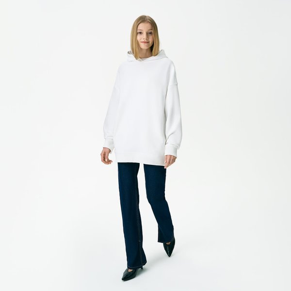 Худи оверсайз унисекс Фьюжн (Fusion), белый, размер 3XL/4XL