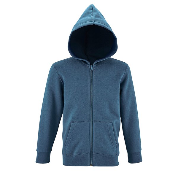 Толстовка детская STONE KIDS 260 - Толстовка детская STONE KIDS, синий,10 лет, 50% хлопок, 50% полиэстер, 260 г/м2
