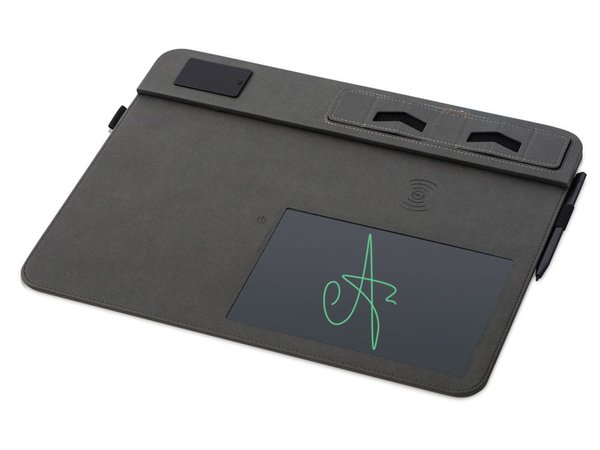 Многофункциональный коврик для мыши «Multi Pad» с беспроводной зарядкой и LCD экраном, 10 Вт - Многофункциональный коврик для мыши «Multi Pad» с беспроводной зарядкой и LCD экраном, 10 Вт