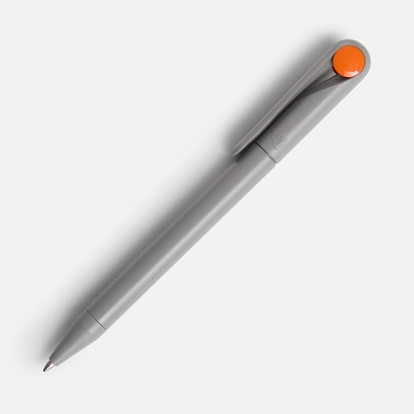 Ручка шариковая Prodir DS1 TMM Dot, серая с оранжевым