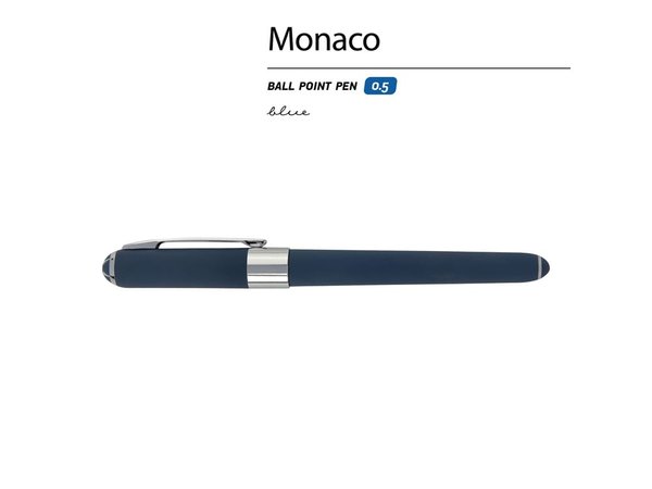 Ручка пластиковая шариковая «Monaco» софт-тач - Ручка пластиковая шариковая «Monaco» софт-тач