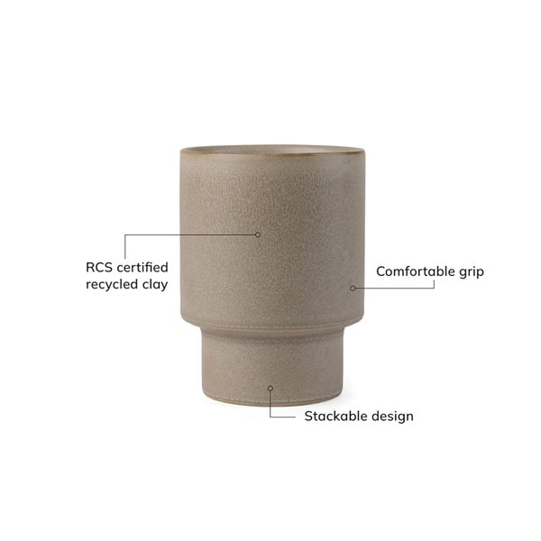 Стакан VINGA Nagano pure из керамики RCS, 300 мл - Стакан VINGA Nagano pure из керамики RCS, 300 мл