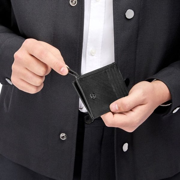 Картхолдер на молнии Double B Saffiano - Картхолдер на молнии Double B Saffiano