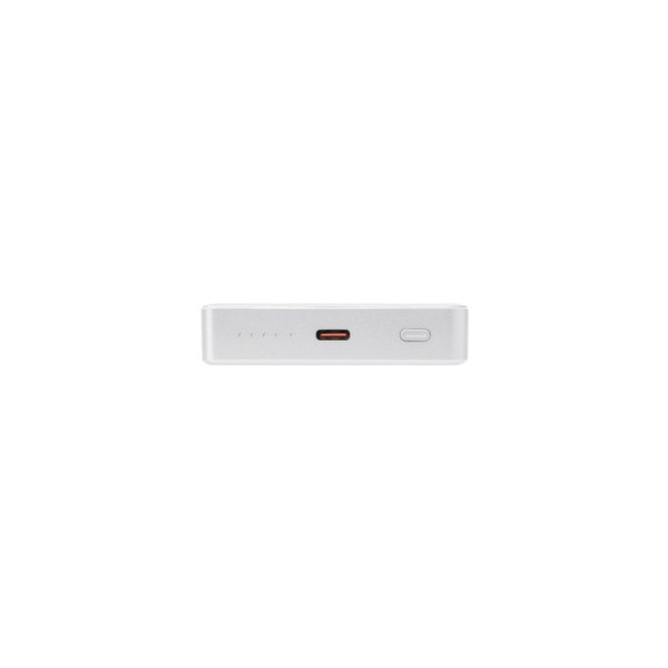 Внешний аккумулятор Атлантис Плюс PD (Atlantis PD Plus) 10000mAh с функцией беспроводной зарядки 15W, серебряный