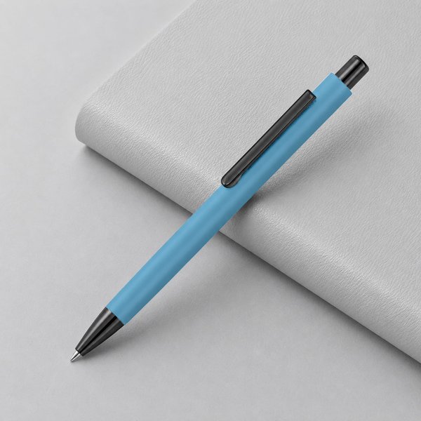 Металлическая шариковая ручка «Ellipse gum» soft touch с зеркальной гравировкой - Металлическая шариковая ручка «Ellipse gum» soft touch с зеркальной гравировкой