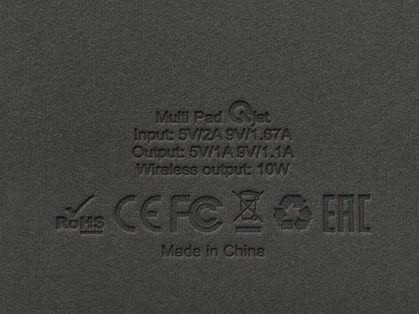 Многофункциональный коврик для мыши «Multi Pad» с беспроводной зарядкой и LCD экраном, 10 Вт - Многофункциональный коврик для мыши «Multi Pad» с беспроводной зарядкой и LCD экраном, 10 Вт