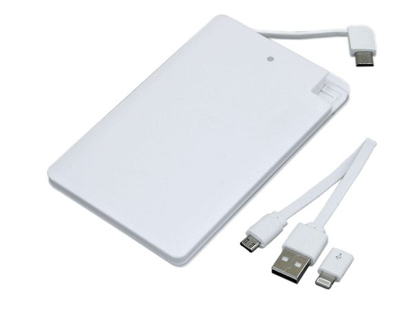 Внешний аккумулятор в форме карты «Trunk», 2500 mAh - Внешний аккумулятор в форме карты «Trunk», 2500 mAh