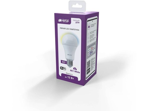 Умная LED лампочка «IoT A61 White» - Умная LED лампочка «IoT A61 White»