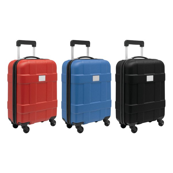 Чемодан-тележка MONZA, черный - Чемодан-тележка MONZA, черный