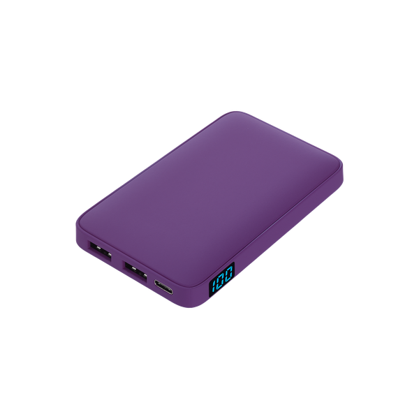 Внешний аккумулятор с подсветкой Анкор (Ancor) 5000 mAh, фиолетовый