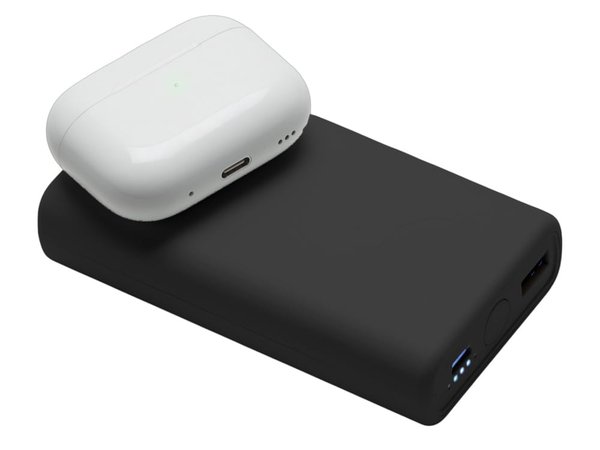 Внешний беспроводной аккумулятор 2-в-1 с функцией зарядки Apple Watch, QC/PD «AtomIQ», 10000 мАч - Внешний беспроводной аккумулятор 2-в-1 с функцией зарядки Apple Watch, QC/PD «AtomIQ», 10000 мАч