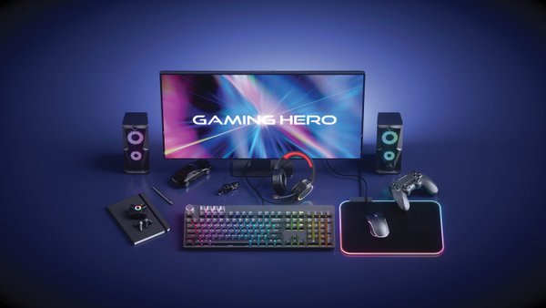 Игровой коврик для мыши с RGB-подсветкой - Игровой коврик для мыши с RGB-подсветкой
