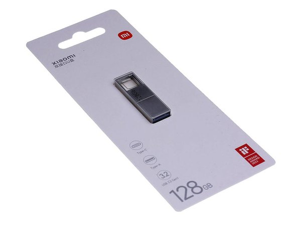 USB 3.0-флешка на 128 Гб с разъемами USB-A и Type-C - USB 3.0-флешка на 128 Гб с разъемами USB-A и Type-C