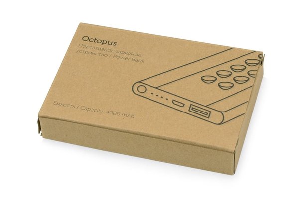 Внешний аккумулятор «Octopus», 4000 mAh - Внешний аккумулятор «Octopus», 4000 mAh