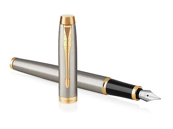 Ручка перьевая Parker «IM Metal Brushed Metal GT» - Ручка перьевая Parker «IM Metal Brushed Metal GT»