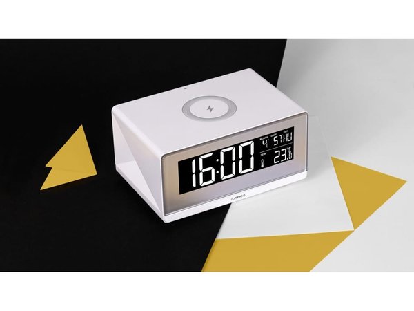 Часы с беспроводным зарядным устройством «Timebox 2» - Часы с беспроводным зарядным устройством «Timebox 2»