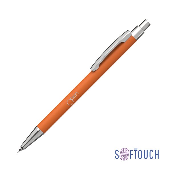 Карандаш механический "Ray", покрытие soft touch - Карандаш механический "Ray", покрытие soft touch оранжевый