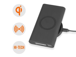 набор из внешнего аккумулятора и беспроводной зарядки «force», 8000 mah