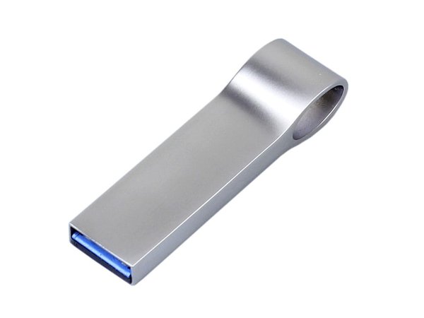 USB 3.0-флешка на 16 Гб с мини чипом и боковым отверстием для цепочки - USB 3.0-флешка на 16 Гб с мини чипом и боковым отверстием для цепочки
