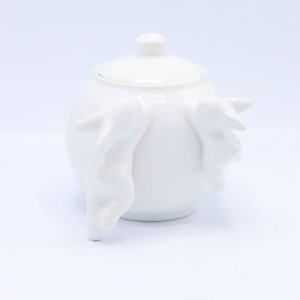 сахарница с кроликами (new), 1000 мл, белый